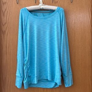 Calvin Klein Performance Long Sleeve Open Back Top- Size XL